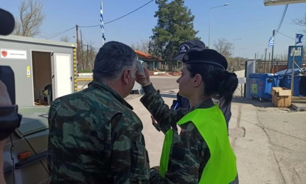 Έλεγχος για κορωνοϊό σε όσους εισέρχονται στο φυλάκιο Καστανιών (βίντεο)